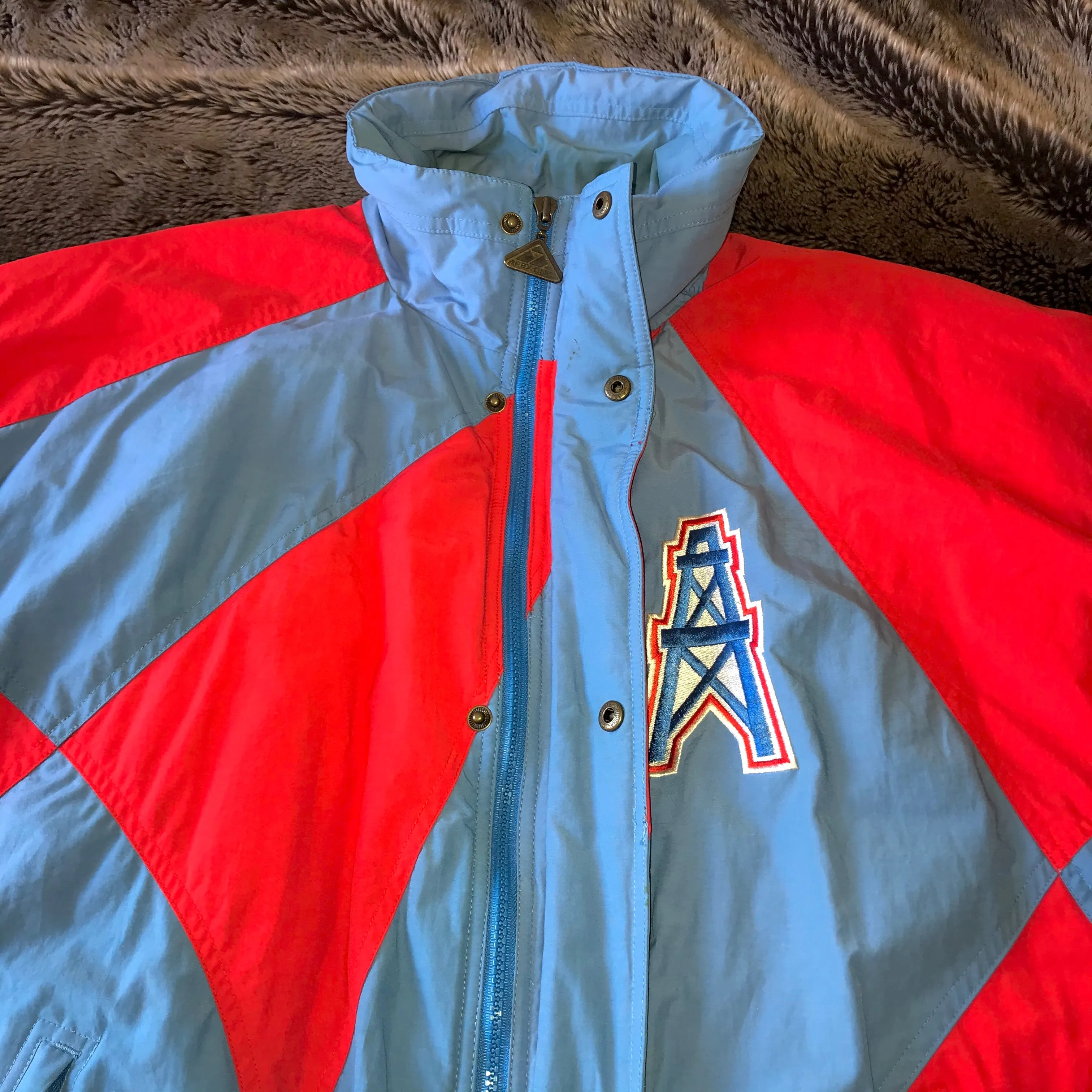 Houston Oilers 1990s APEX ONE Puff Jacket