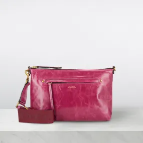 ISABEL MARANT Nessah Zipped Crossbody Bag - Orchid