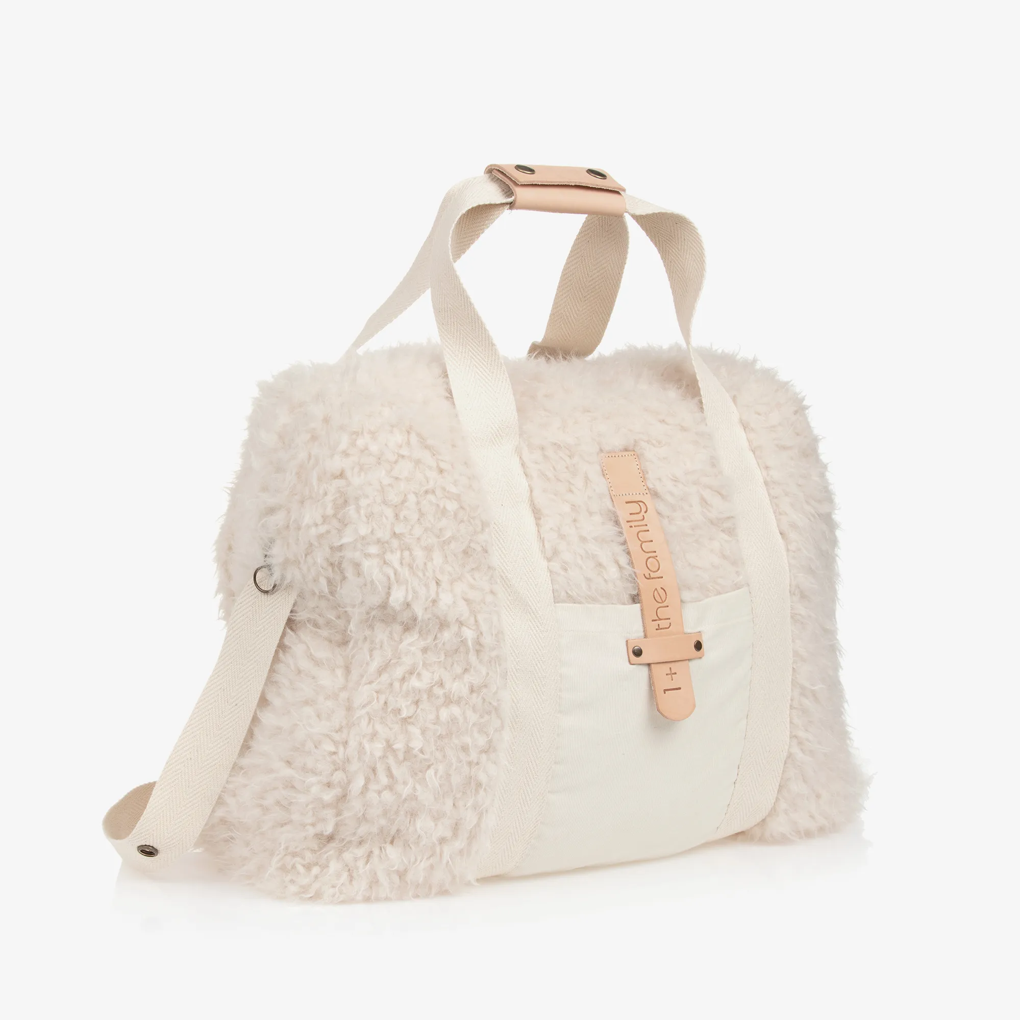 Ivory Sherpa Fleece Changing Bag (48cm)