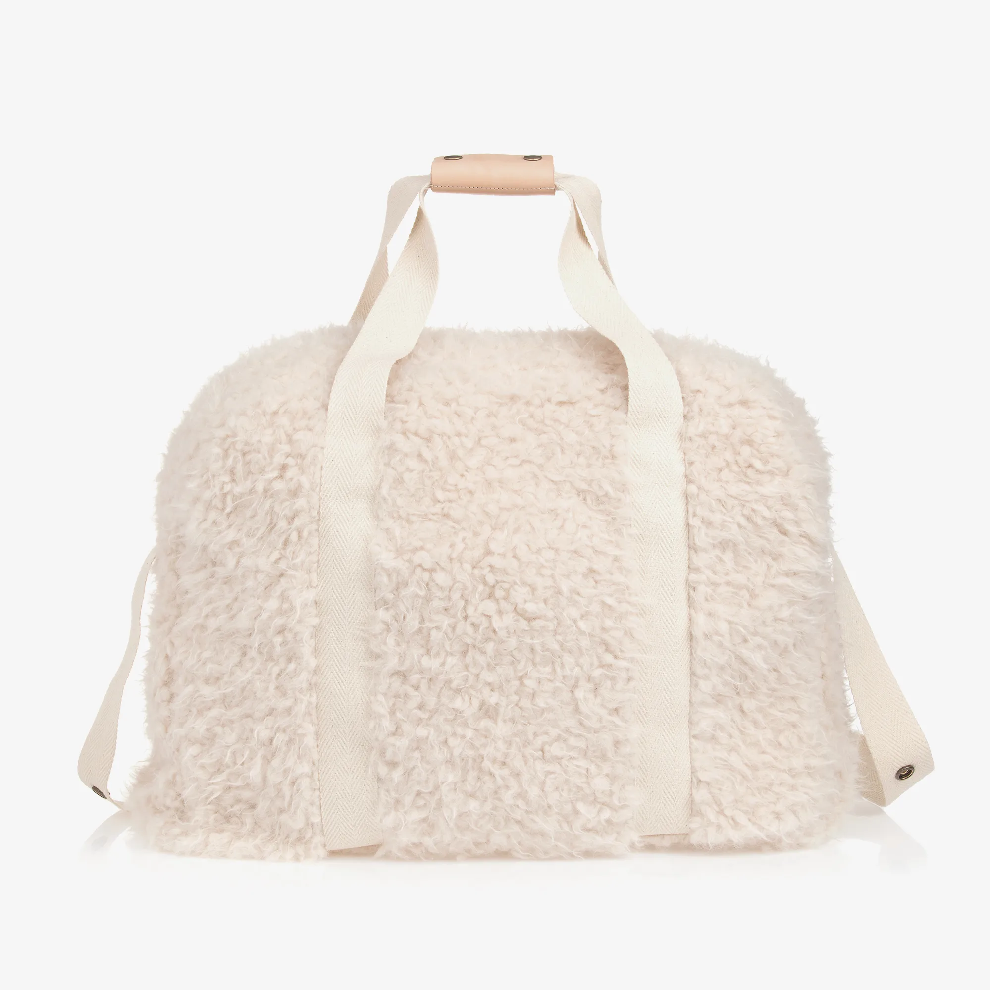 Ivory Sherpa Fleece Changing Bag (48cm)