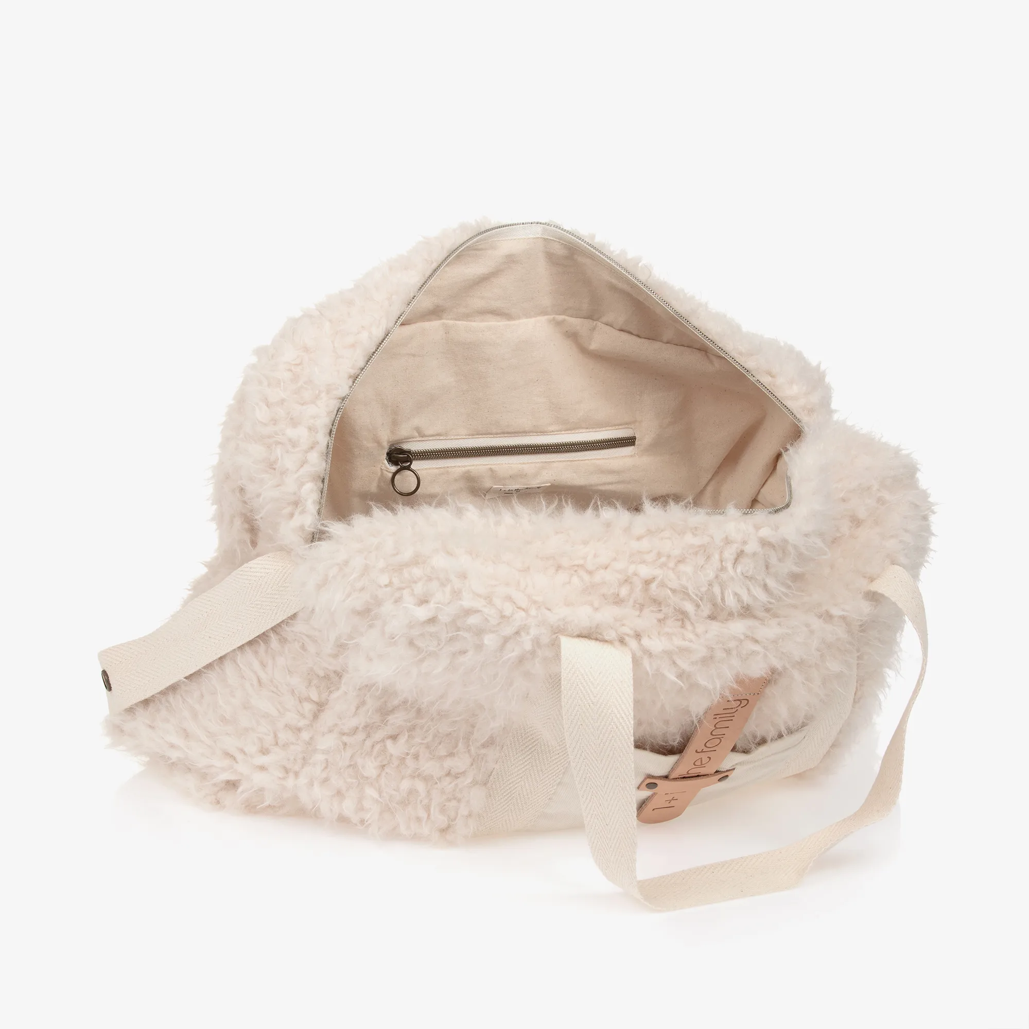 Ivory Sherpa Fleece Changing Bag (48cm)