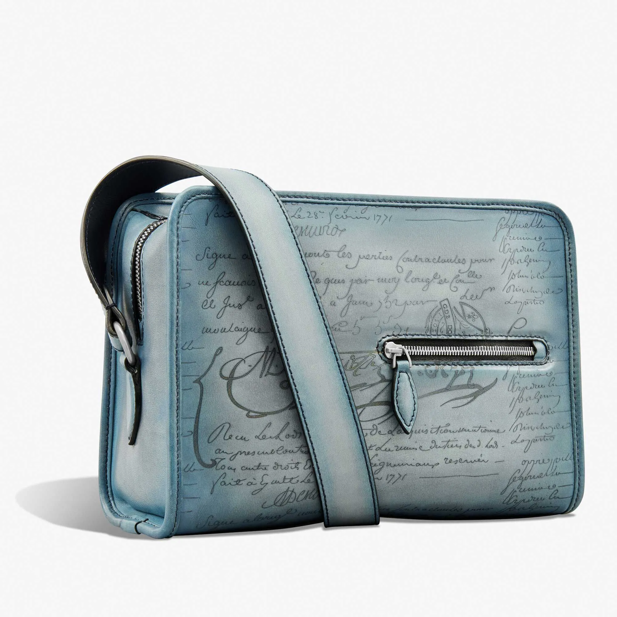 Journalier Scritto Leather Messenger