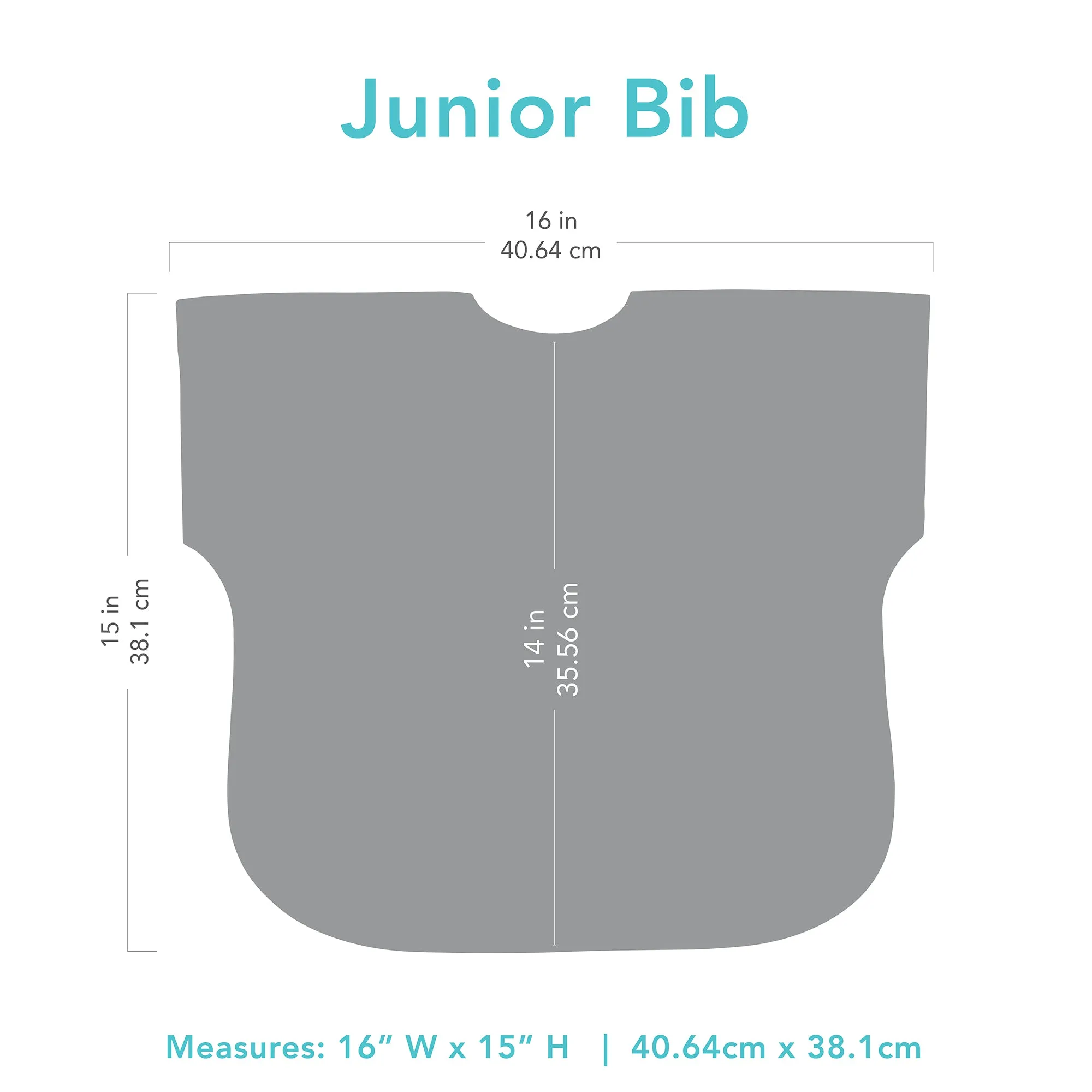 Junior Bib: Charcoal Check