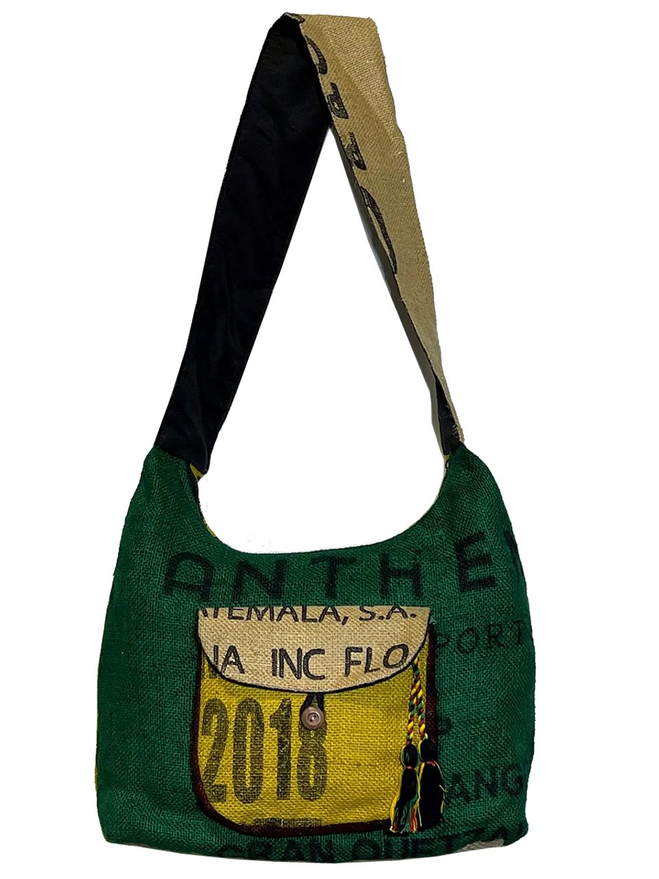 Jute Shoulder Messenger Bag