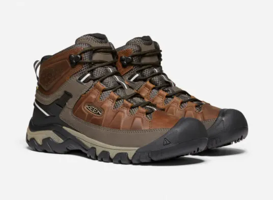 Keen Mens Targhee III Waterproof Mid- Chestnut/Mulch