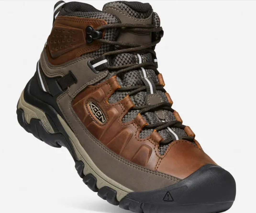 Keen Mens Targhee III Waterproof Mid- Chestnut/Mulch