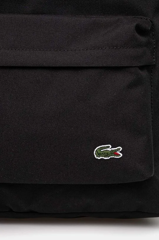 Lacoste backpack black color smooth NU4592NE