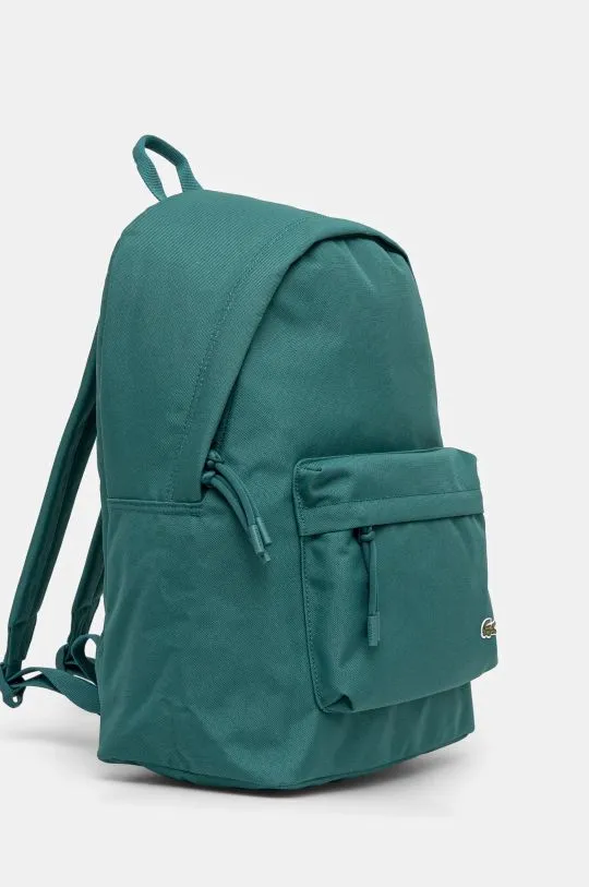 Lacoste backpack green color smooth NU4592NE