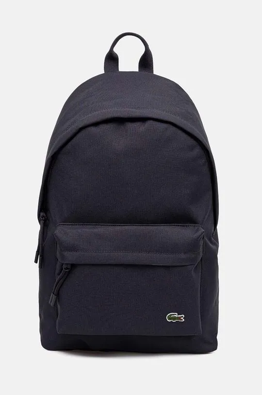 Lacoste backpack navy blue color smooth NU4592NE