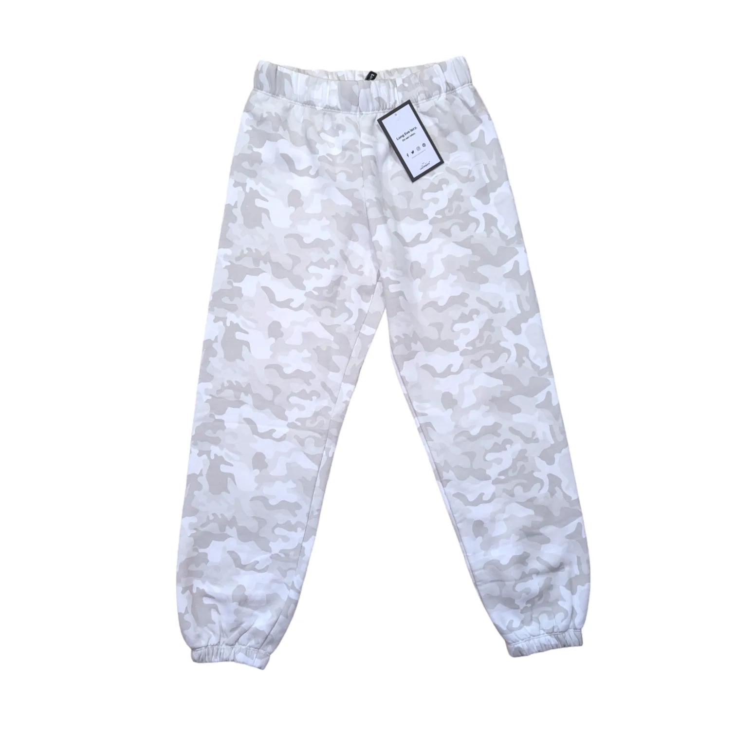 Lazypants White Camo Sweatpants