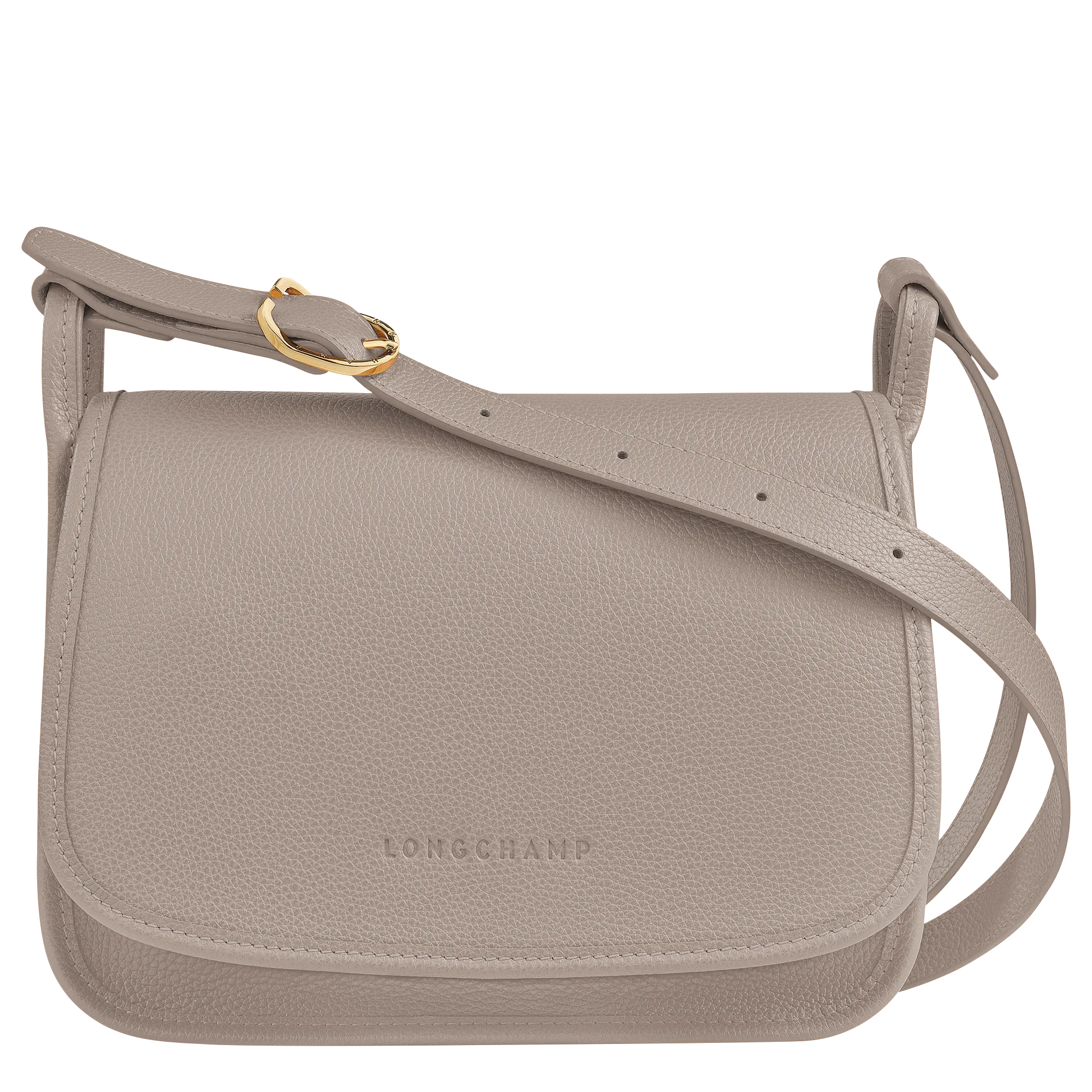 Le Foulonné M Crossbody bag Turtledove - Leather