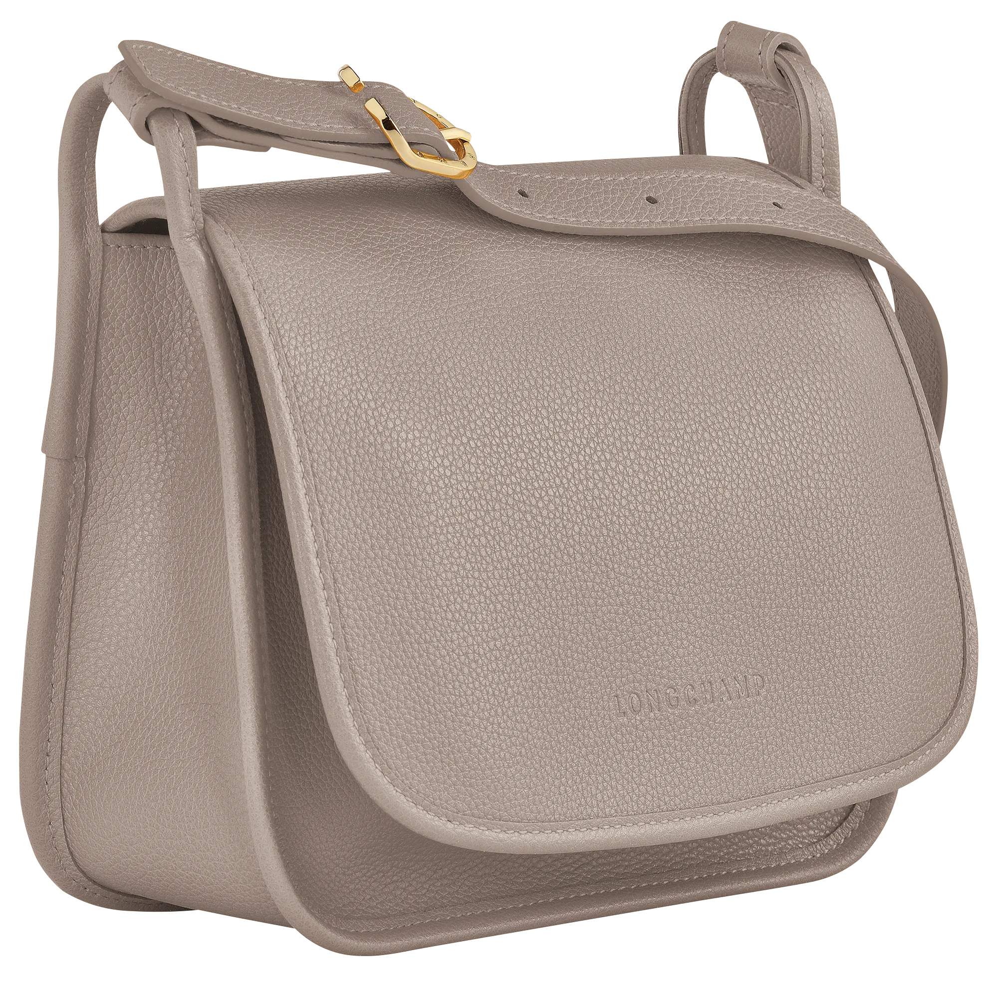 Le Foulonné M Crossbody bag Turtledove - Leather