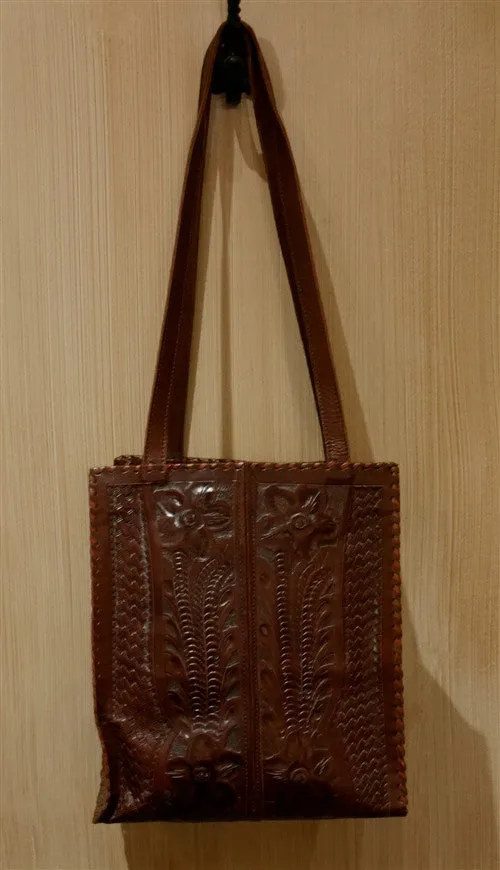 Leaders in Leather Brown Shoulder Handbag