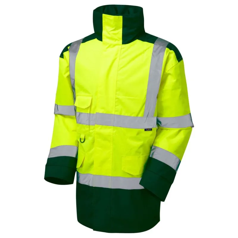 Leo Tawstock Class 3  Anorak - Yellow/Bottle Green