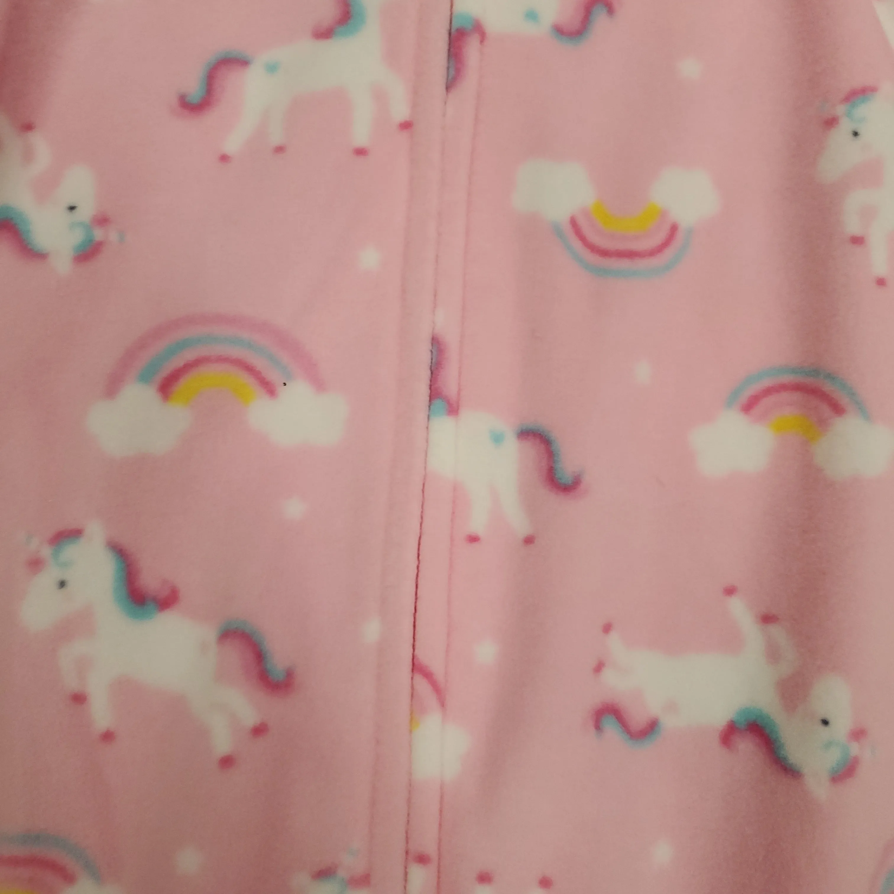 Little Me Unicorn Fleece Footie Sleeper