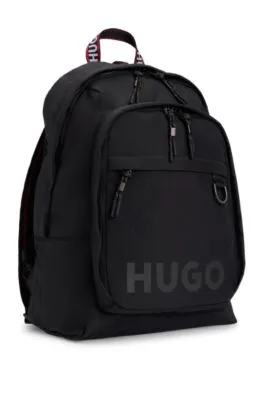 Logo-print backpack with branded handles