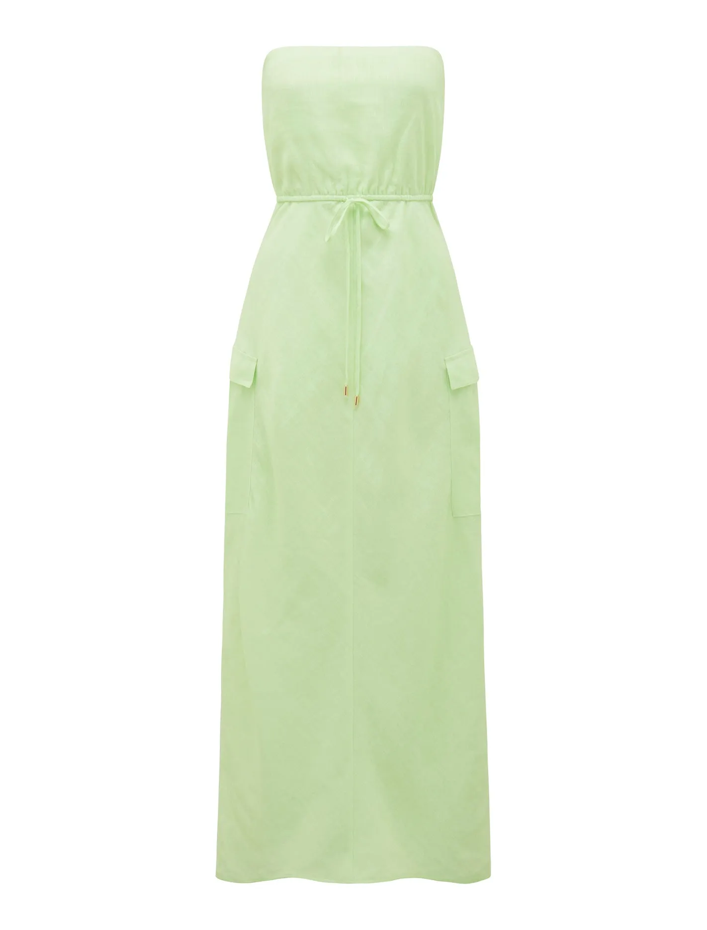 Mabel Strapless Cargo Midi Dress