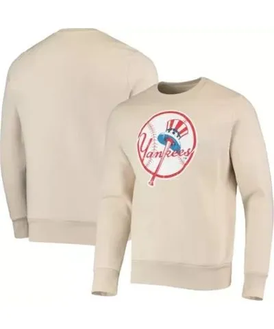 Majestic Threads Men's MLB New York Yankees Fleece Pullover Sweatshirt