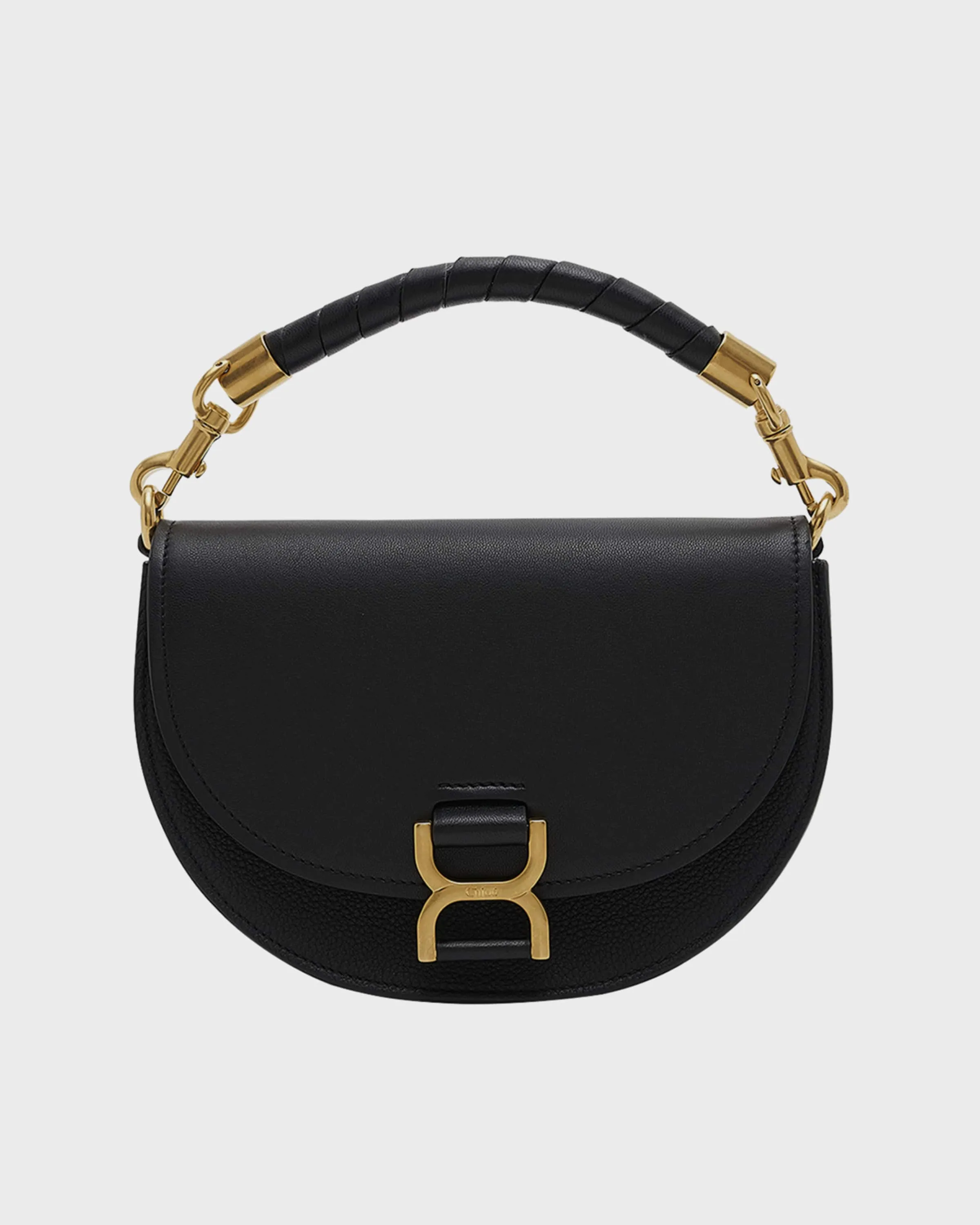 Marcie Chain Flap Crossbody Bag in Suede and Leather