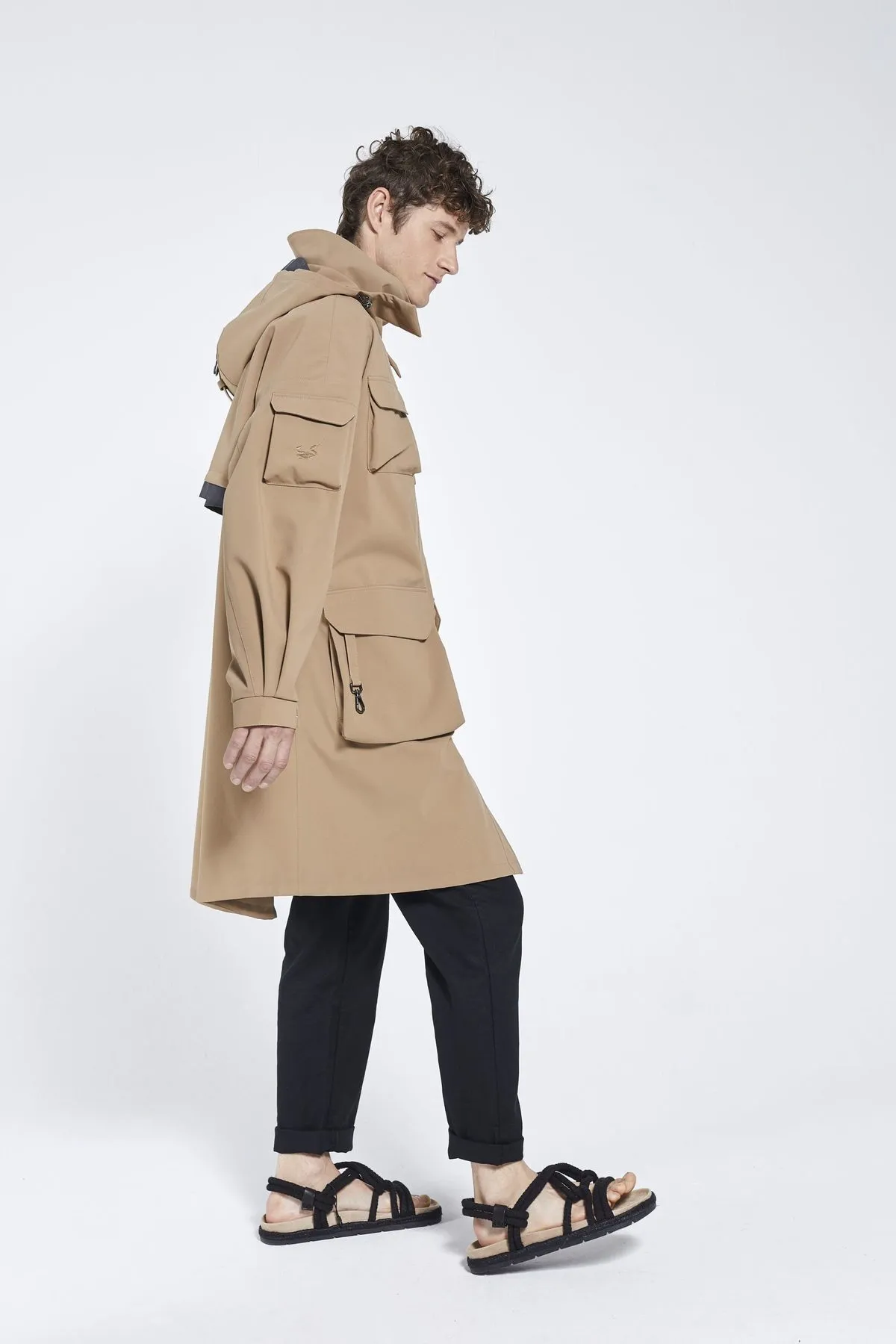 Marila Recycled Materials Raincoat - Sand