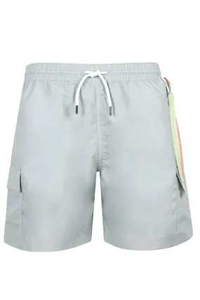 Men's Grey Cargo Swim Trunk Shorts