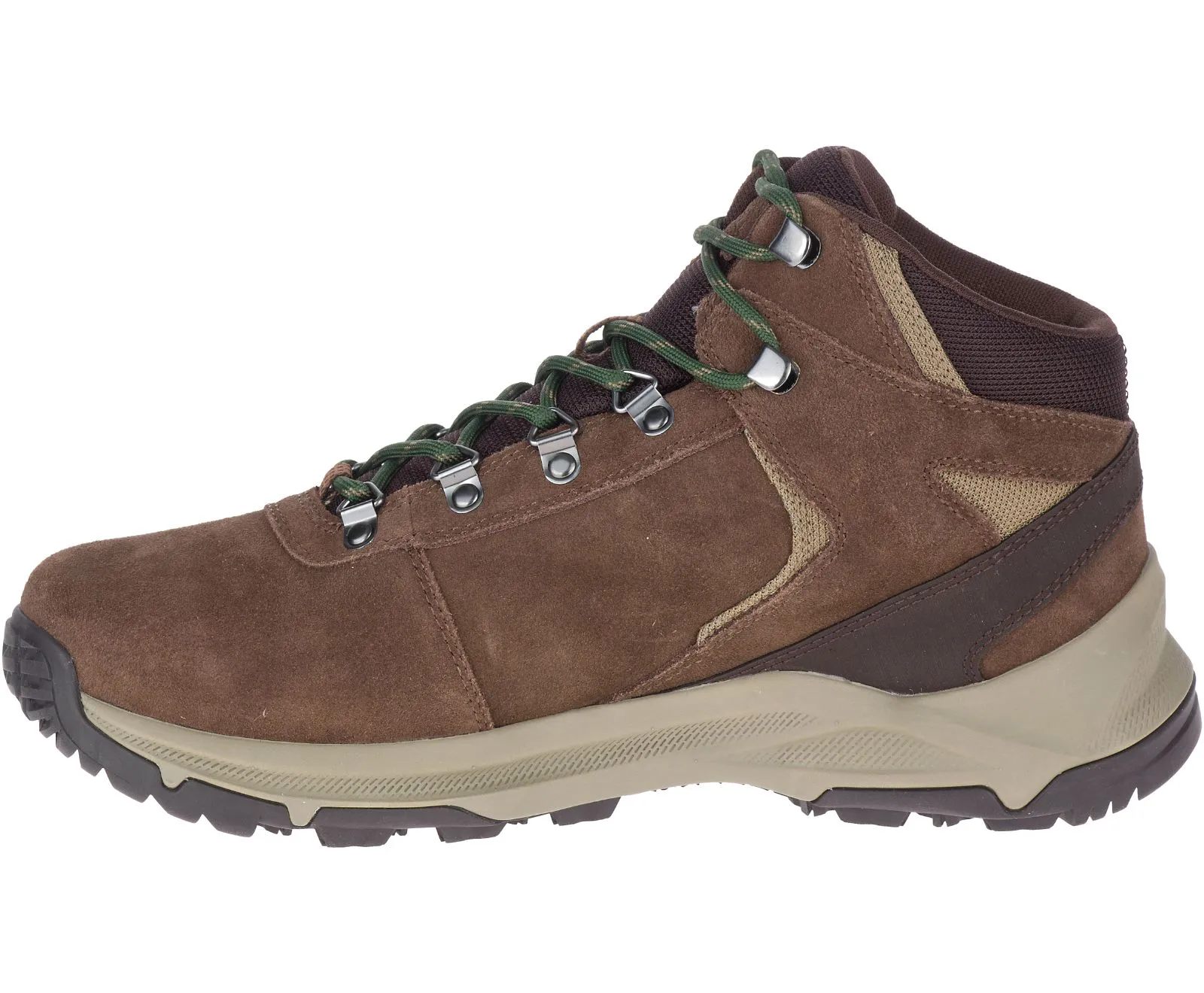 Merrell Mens Erie Mid Waterproof Leather Hiking Boot- Earth Suede