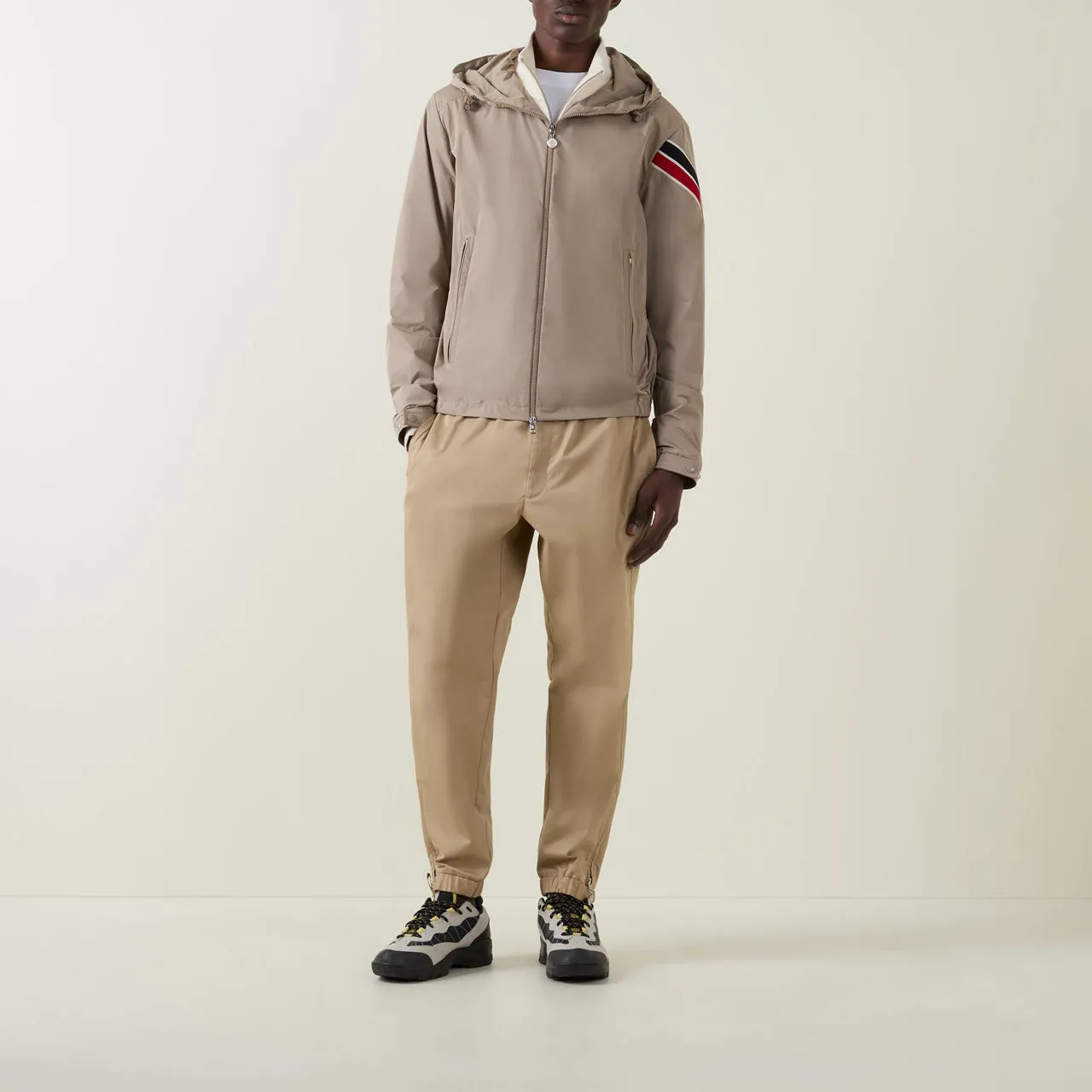 MONCLER Claut Lightweight Windbreaker Jacket - Beige