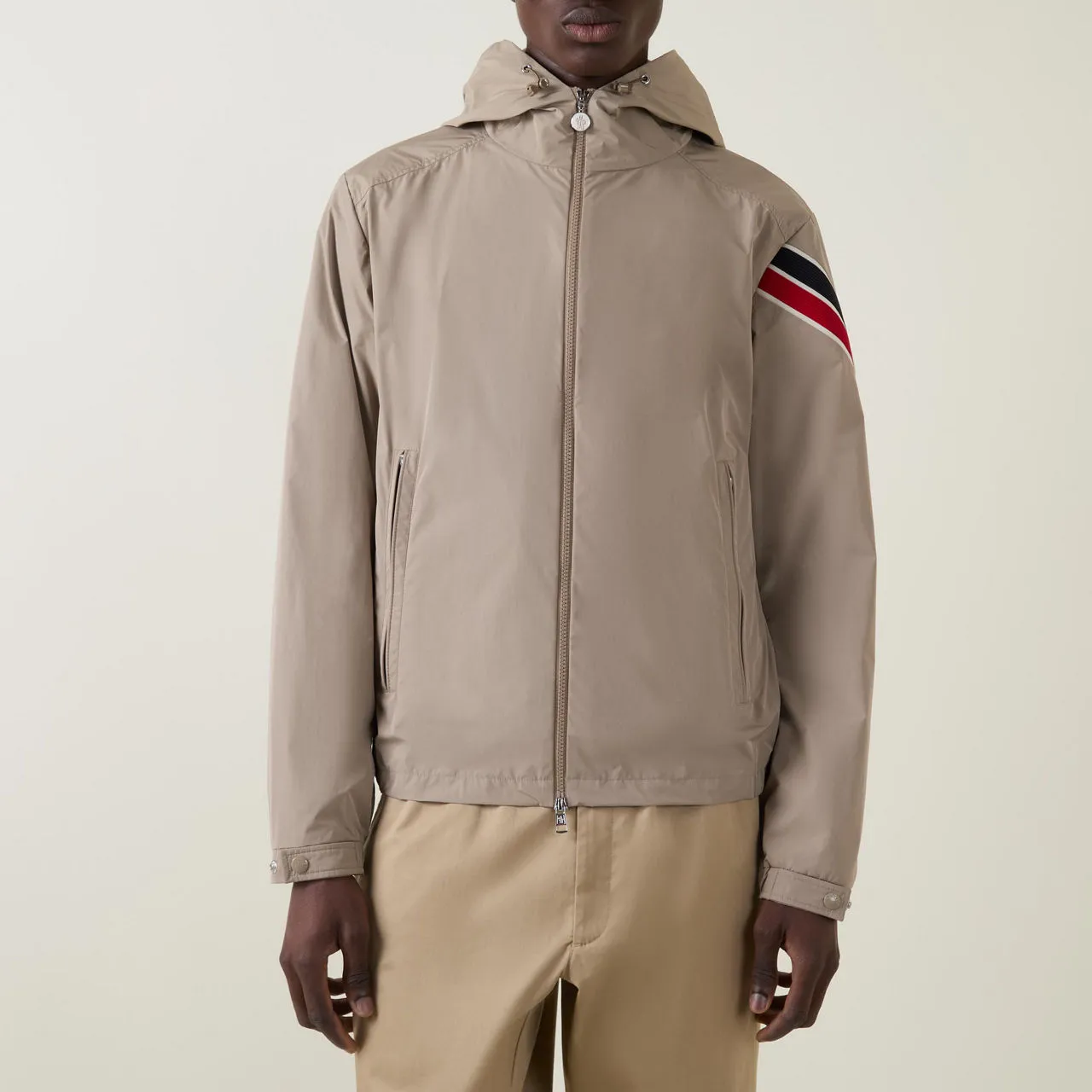 MONCLER Claut Lightweight Windbreaker Jacket - Beige