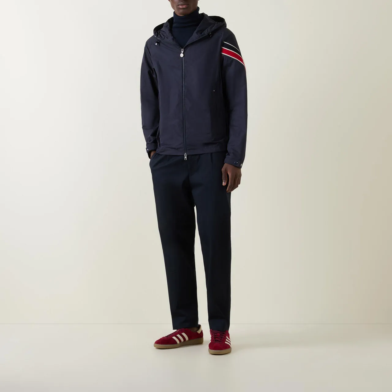 MONCLER Claut Lightweight Windbreaker Jacket - Navy