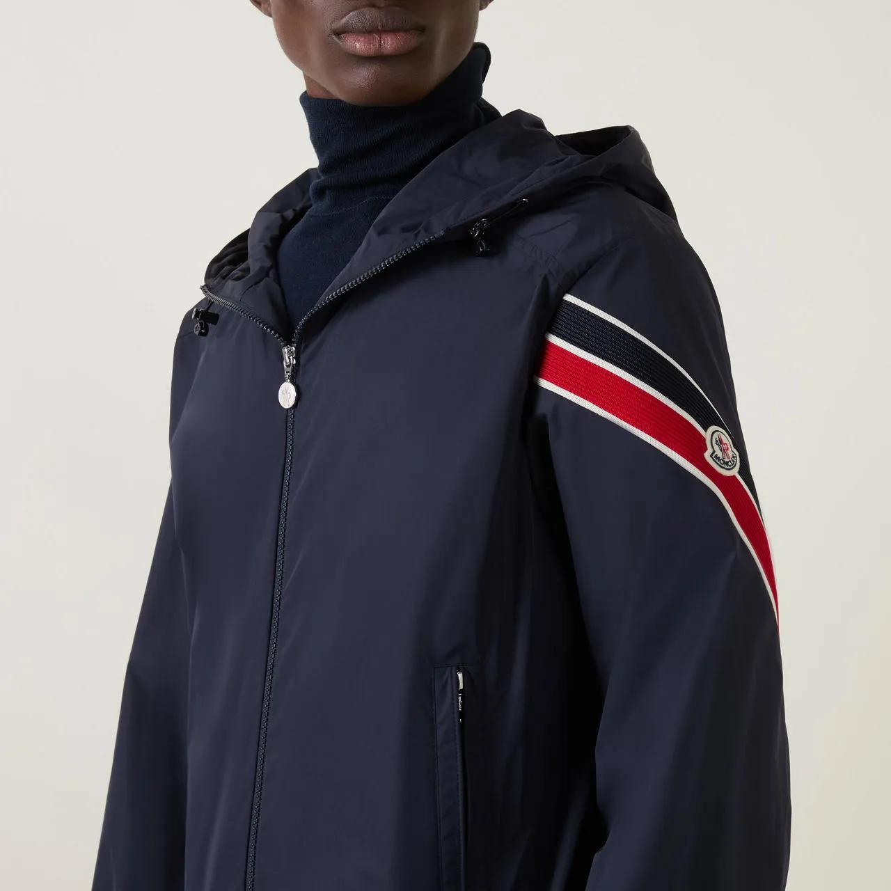 MONCLER Claut Lightweight Windbreaker Jacket - Navy