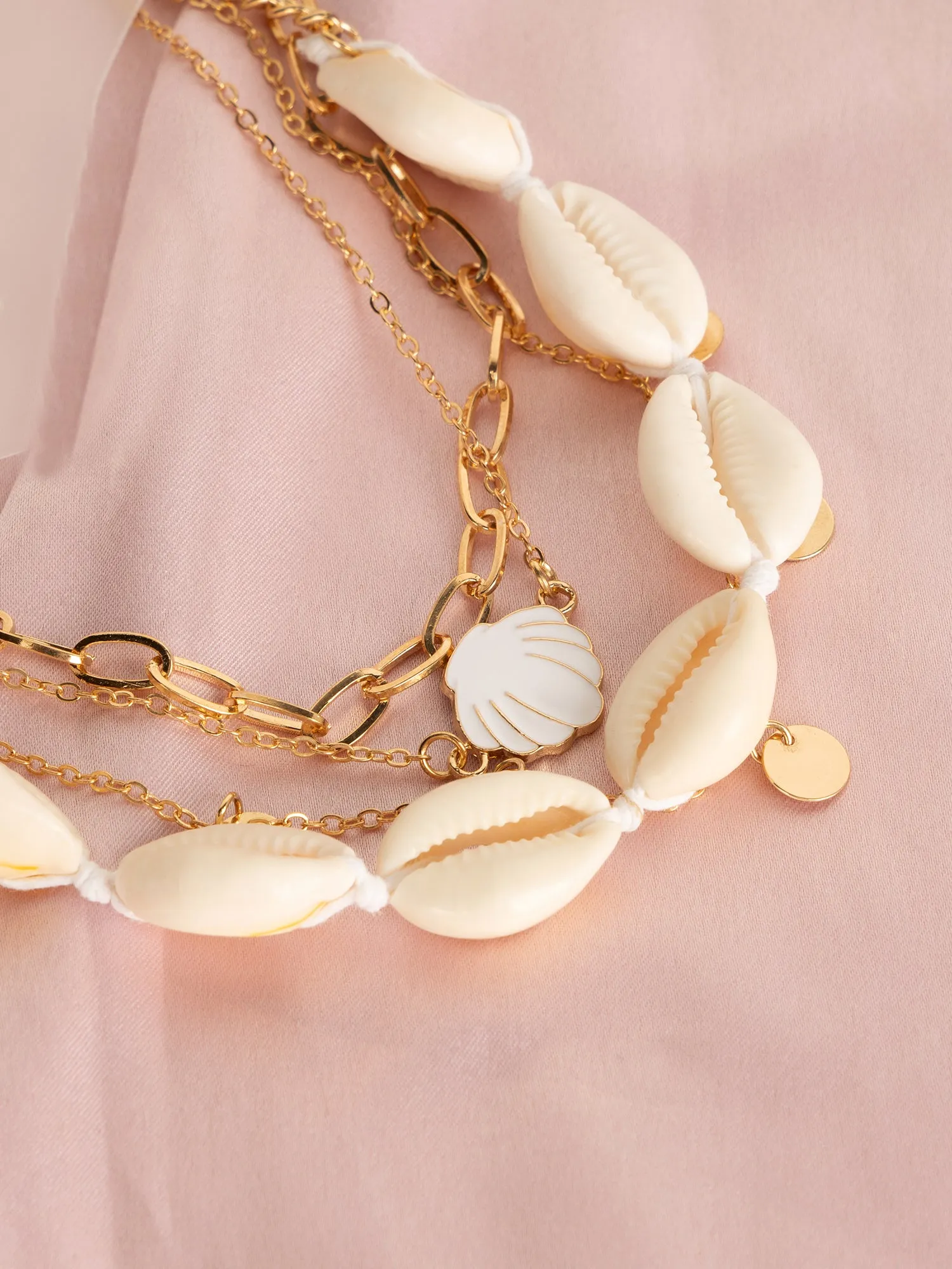 Multilayered Boho Shell Necklace