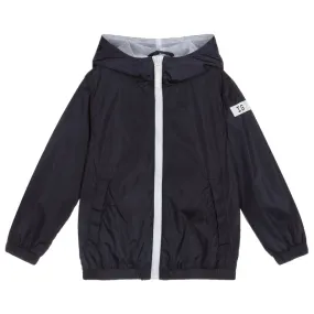 Navy Blue Windbreaker Jacket