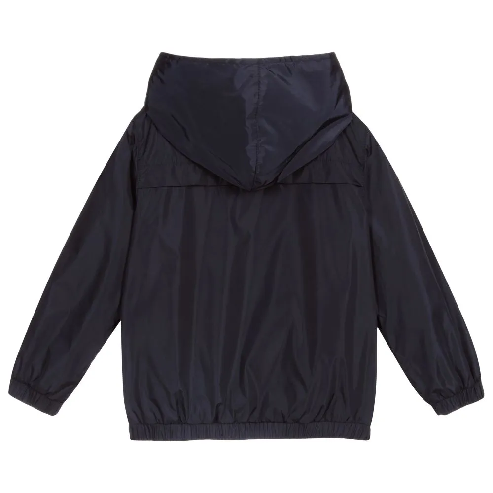 Navy Blue Windbreaker Jacket