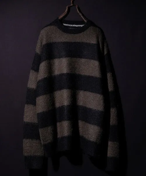 Number Nine Striped Mohair Knit Pullover