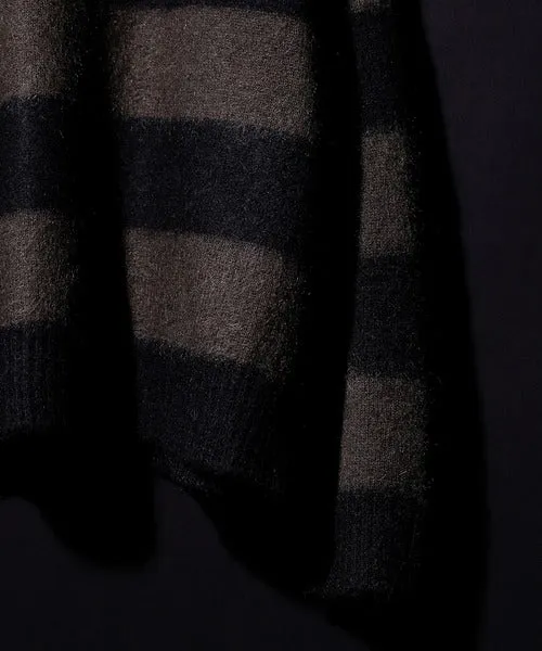 Number Nine Striped Mohair Knit Pullover