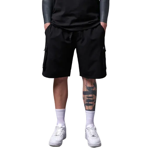 Pantaloncini Techno Cargo Nero