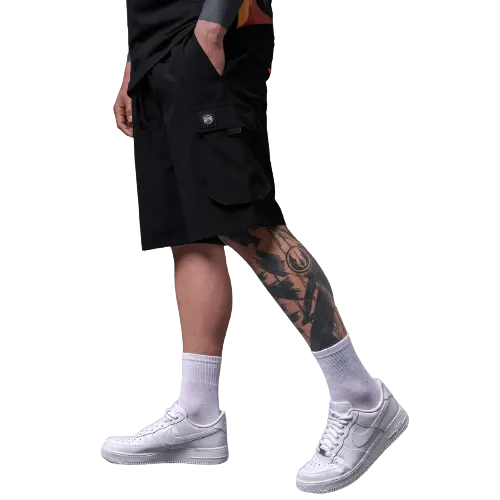 Pantaloncini Techno Cargo Nero