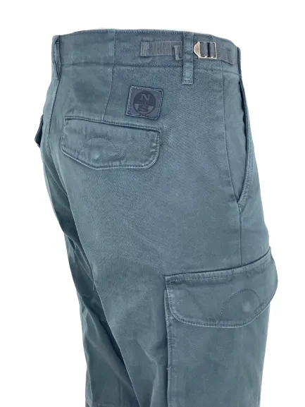 PANTALONI UOMO CARGO GRIGIO