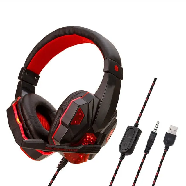 Professional Bass Stereo Gamer Wired Headphones PS4 X BOX Headset