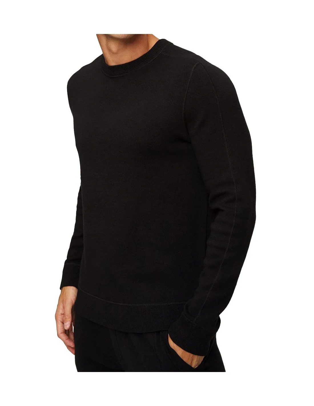 Pullover Hugo Boss uomo 50495402 Onore nero