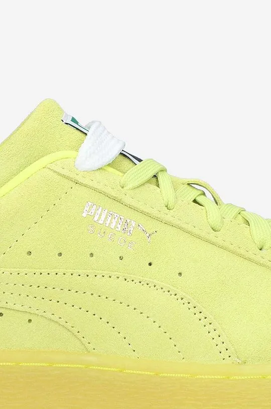 Puma suede sneakers Classic XXI yellow color