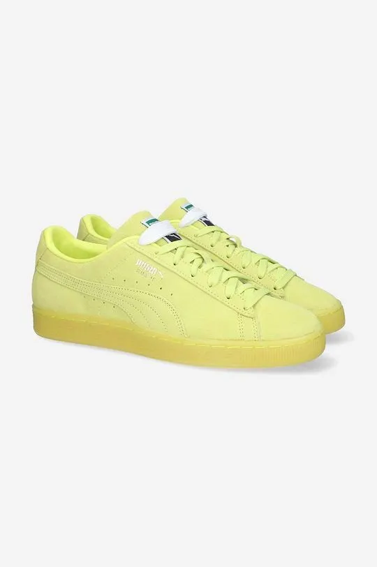 Puma suede sneakers Classic XXI yellow color