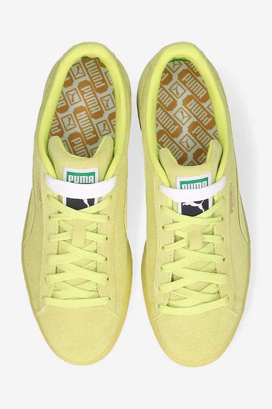 Puma suede sneakers Classic XXI yellow color