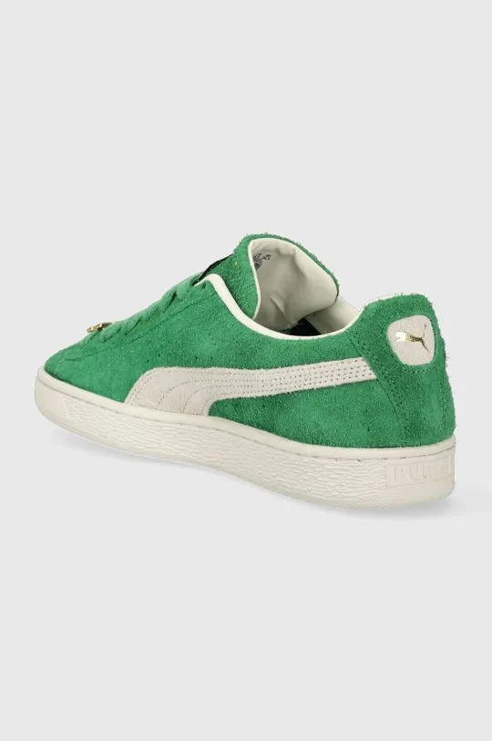 Puma suede sneakers green color