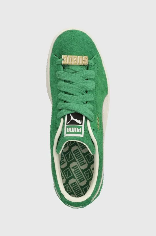 Puma suede sneakers green color