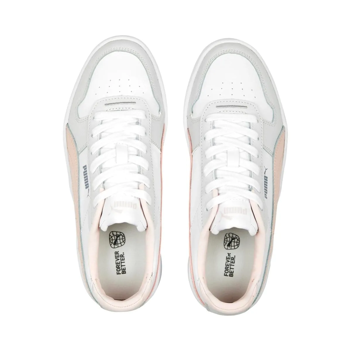 PUMA WOMEN'S CARINA STREET WHITE/ROSE SNEAKERS