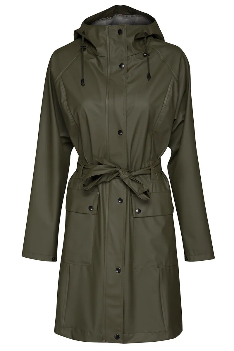 Raincoat Rain70 | Army | Frakke fra Ilse Jacobsen