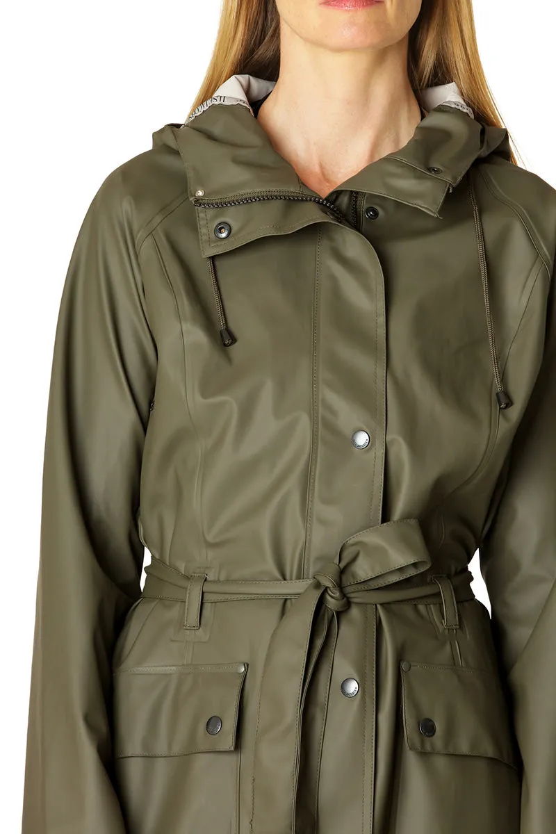 Raincoat Rain70 | Army | Frakke fra Ilse Jacobsen