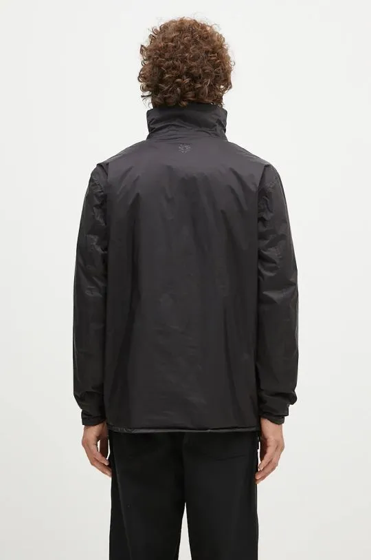 Rains jacket Padded Nylon Anorak black color