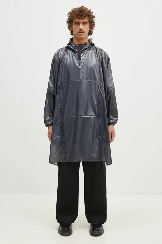 Rains rain jacket Long Ultralight Anorak black color